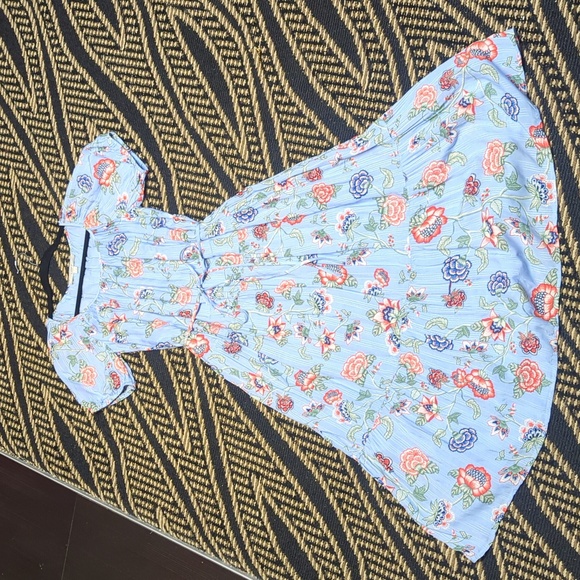 Loft floral striped dress - Picture 3 of 8